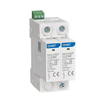Ограничитель импульсных перенапряжений NXU-Ⅰ+Ⅱ/F 2П In=25кА Uc=385В Im=50кА CHINT