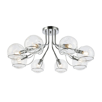 Люстра потолочная Хром/Прозрачный E14 8*40Вт SLE102502-08 EVOLUCE