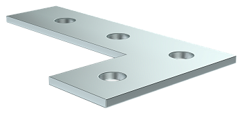 Пластина соединительная L-образная удлиненная для STRUT-профиля HDZ IEK