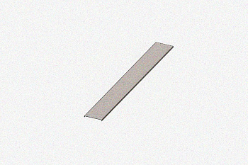 Крышка лотка КЛ 150х3000 УT1,5, оцинкованный лист S0,7