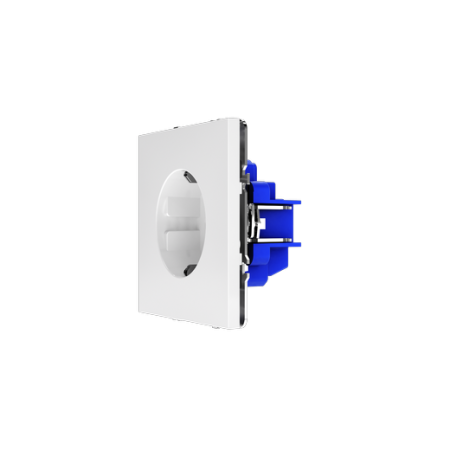 Розетка встраиваемая Voltum S70 с заземлением и защитными шторками, 16А, (белый глянцевый)