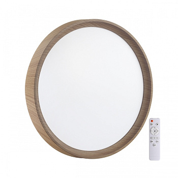 Светильник настенно-потолочный св/д PALE 72W (5000Лм) 3000К-6000К IP43 белый/светло-коричневый под дерево SONEX