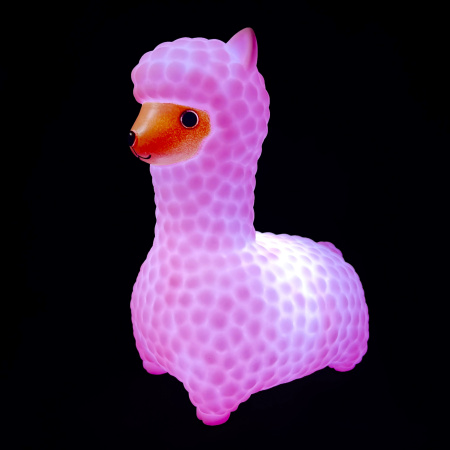 NL-13 Светодиодный ночник "Лама", розовый, 3хLR44, акрил, 111х84х152мм APEYRON