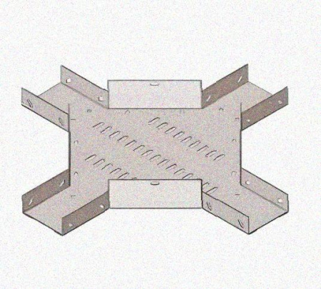 Лоток крестообразный перфорированный КМ 400х65 У3, окрашенный, S1,5