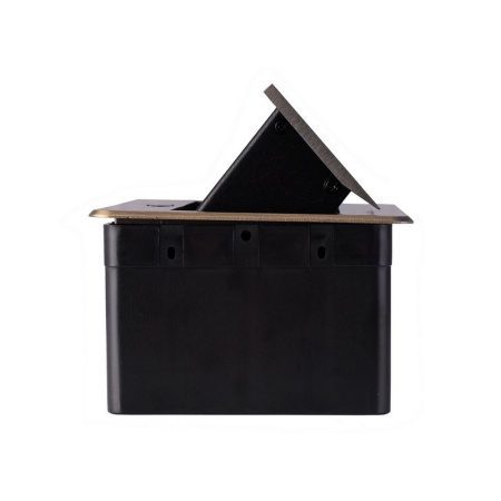 Выдвижной горизонтальный модуль RocketSocket в столешницу для розеток Livolo 2 поста, бронза