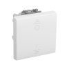 Выключатель двухполюсный одноклавишный модульный, "Avanti", "Белое облако", 2 модуля DKC
