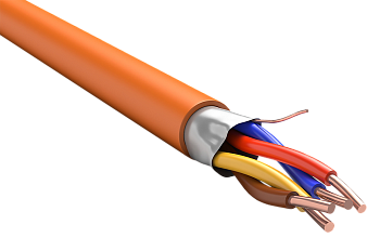 ITK Кабель огнестойкий КПСЭнг(А)-FRLS 2х2х0,75 оранжевый (200м)
