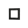 Рамка стеклянная Voltum S70 на 1 пост, (черный, стекло)