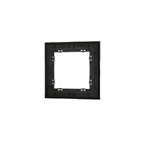 Рамка стеклянная Voltum S70 на 1 пост, (черный, стекло)