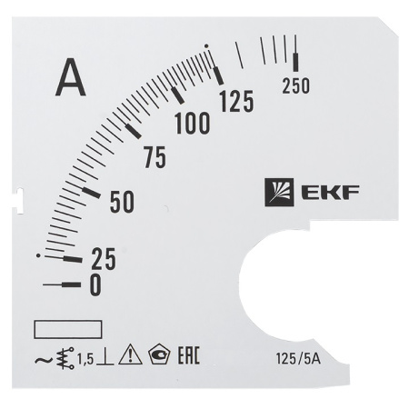 Шкала сменная для A961 125/5А-1,5 PROxima EKF