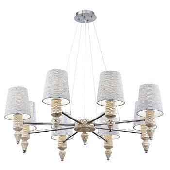 Люстра 8*E14 40Вт Никель IP20 Marseille MOD039PL-08N Maytoni