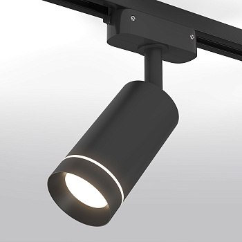 Трековый светодиодный светильник для однофазного шинопровода 7Вт 4200К черный матовый IP20 Glory (a043999) Elektrostandard