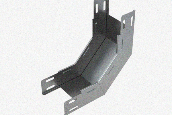 Лоток замковый глухой КПЗГ 200х85-90 УХЛ1 для поворота трассы вверх на 90, горячее цинкование, S1,5
