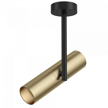 Потолочный светильник 1*GU10 50Вт Черный с Золотом IP20 Elti C020CL-01GB Technical