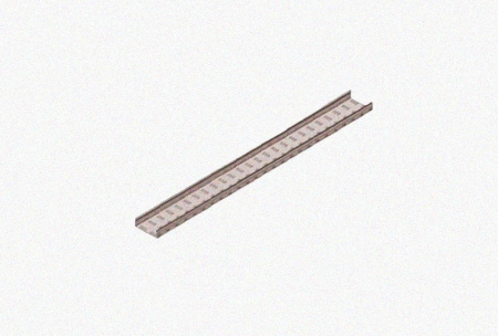 Лоток замковый перфорированный ЛМЗ 100х110х3000х1,5 УХЛ1, горячее цинкование S1,5