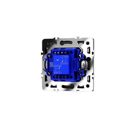 Перекрестный переключатель встраиваемый Voltum S70 одноклавишный 10А, (титан)
