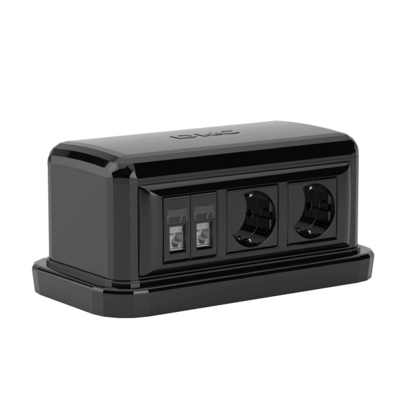 Напольная башенка BUS, 12 модулей, черная DKC