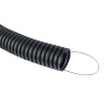 Труба гофр, ПНД с протяжкой d32 мм (25 м) черная EKF-Plast