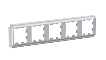 ATLASDESIGN ANTIQUE 5-постовая РАМКА, универсальная, АЛЮМИНИЙ Schneider Electric