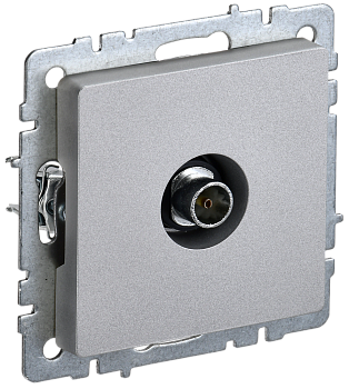 BRITE Розетка TV оконечная РТВ11-0-БрА алюминий IEK