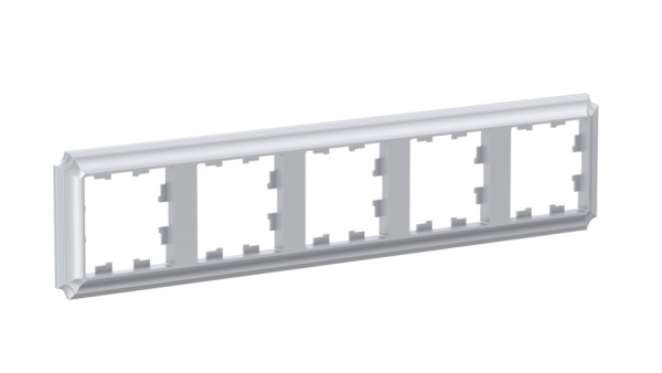ATLASDESIGN ANTIQUE 5-постовая РАМКА, универсальная, АЛЮМИНИЙ Schneider Electric