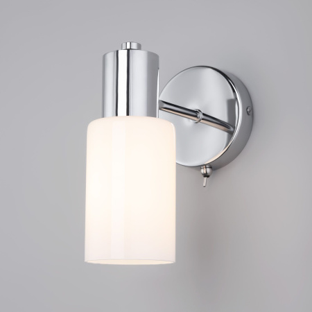 Настенный светильник со стеклянным плафоном 1*E14 60Вт хром IP20 Vegga (70160/1 хром) Eurosvet