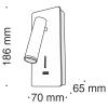 Бра 3Вт 3000K Белый IP20 Mirax C041WL-L3W3K Technical