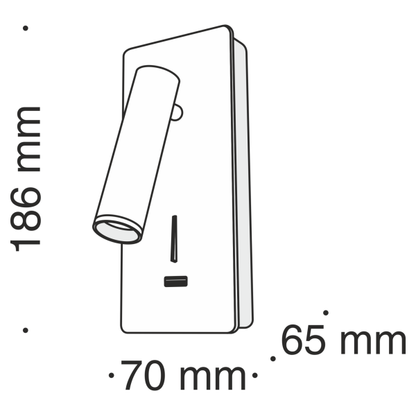 Бра 3Вт 3000K Белый IP20 Mirax C041WL-L3W3K Technical
