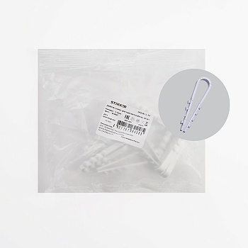 Дюбель-хомут для круглого кабеля (5-10мм), STEKKER DCL00-5-10, полипропилен, белый, DIY упаковка 10шт. B