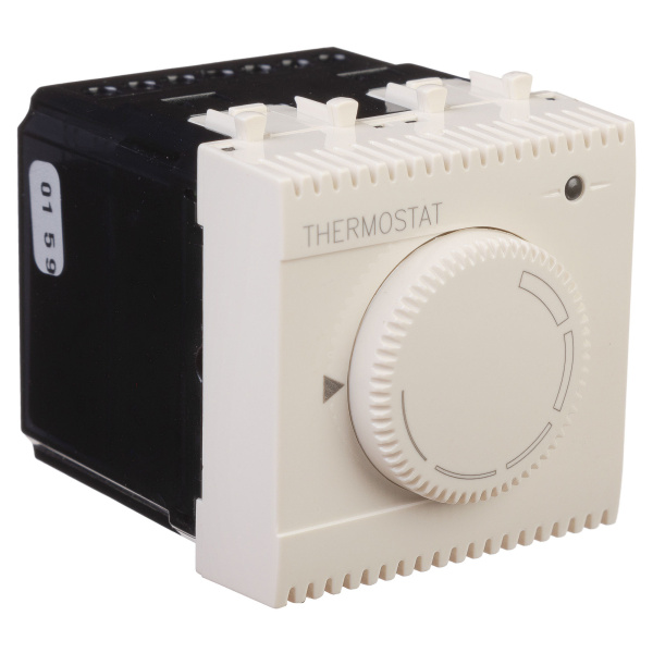 Термостат модульный для теплых полов, "Avanti", "Ванильная дымка", 2 модуля DKC