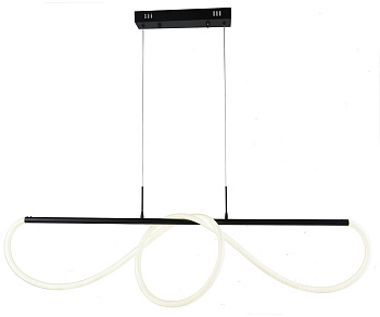 Светильник подвесной диммируемый Далия черный 135х20 h150 Led 72W (4000К) с пультом ДУ Kink Light