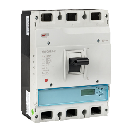 Выключатель автоматический AV POWER-4/3 1000А 100кА ETU6,0 AVERES EKF