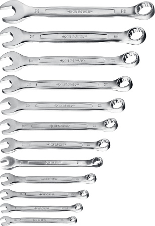 Набор комбинированных гаечных ключей 12 шт, 6 - 22 мм, (B) ЗУБР