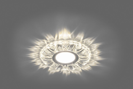Светильник встраиваемый с белой LED подсветкой Feron CD921 потолочный MR16 G5.3 прозрачный Светильник встраиваемый с белой LED подсветкой Feron CD921 потолочный MR16 G5.3 прозрачный