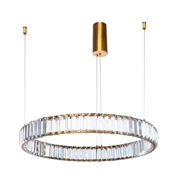 Светильник св/д подвесной RENATA 36W 220V хрусталь/латунь Divinare