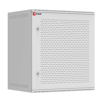 Шкаф телекоммуникационный настенный 12U (600х450) дверь перфорированная, Astra серия PROxima EKF