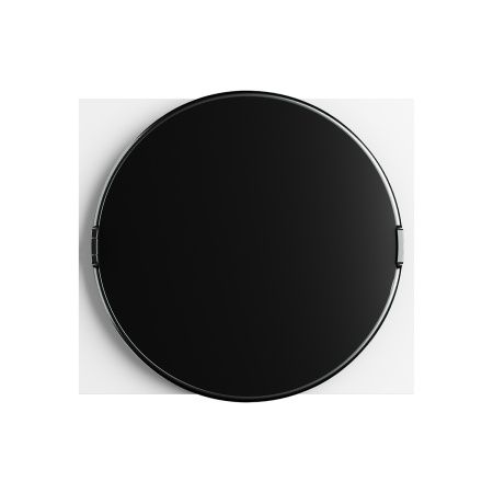 Корпус ArtShell Round встраиваемый силовой круглый 16 модулей, чёрная дверь из закаленного стекла EKF