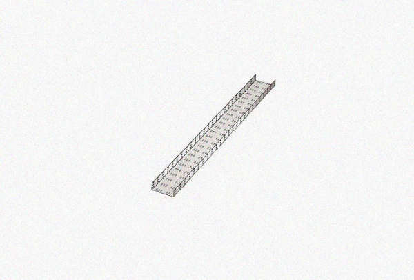 Лоток замковый перфорированный ЛМЗ 100х80х2000 УХЛ1, горячее цинкование, S1,0