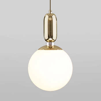 Подвесной светильник с плафоном 1*E27 60Вт золотой IP20 Bubble (50197/1 золото) Eurosvet