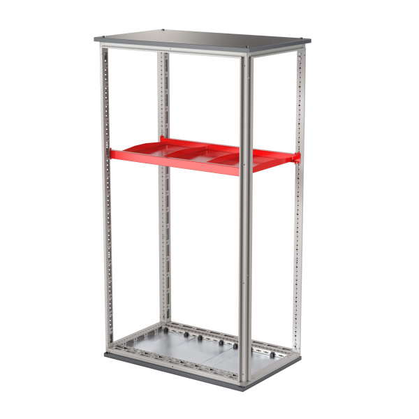 Полка усиленная выдвижная, 3 сегмента, Г = 1000 мм, для шкафов DAE/CQE шириной 600 мм DKC Полка усиленная выдвижная, 3 сегмента, Г = 1000 мм, для шкафов DAE/CQE шириной 600 мм DKC