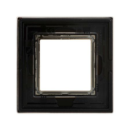 Рамка из натурального стекла, "Avanti", черная, 1 пост (2 мод.) DKC