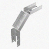 Лоток замковый перфорированный КСЗ 75х65-90 УХЛ1 для поворота трассы вниз на 90, горячее цинкование, S1,5