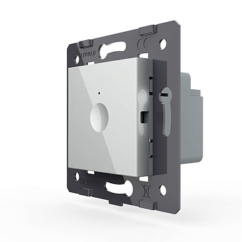 Одноклавишный сенсорный выключатель Module, цвет серый (механизм) Livolo