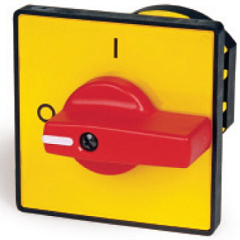 Желт.площадка и красн.ручка, 48х48, на винты DKC