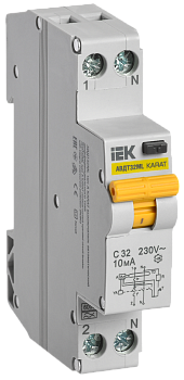 Дифференциальный автоматический выключатель АВДТ32ML тип А С32 10мА KARAT IEK