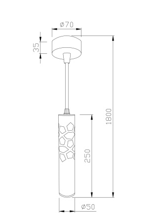 Подвесной светильник 11Вт 4000K Белый IP20 Torre P037PL-L11W4K Technical