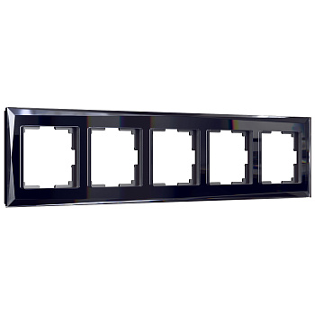 Diamant Рамка на 5 постов (черный) Werkel