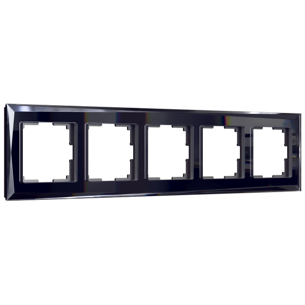 Diamant Рамка на 5 постов (черный) Werkel