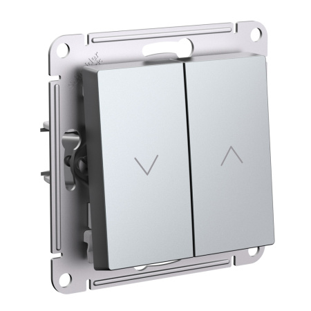 ATLASDESIGN Механизм выключателя 2-кл. для жалюзи 10А алюминий Schneider Electric