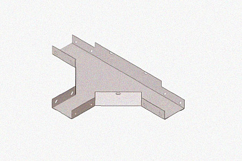 Лоток тройниковый глухой ОТГ 50х25 У3, окрашенный, S1,0